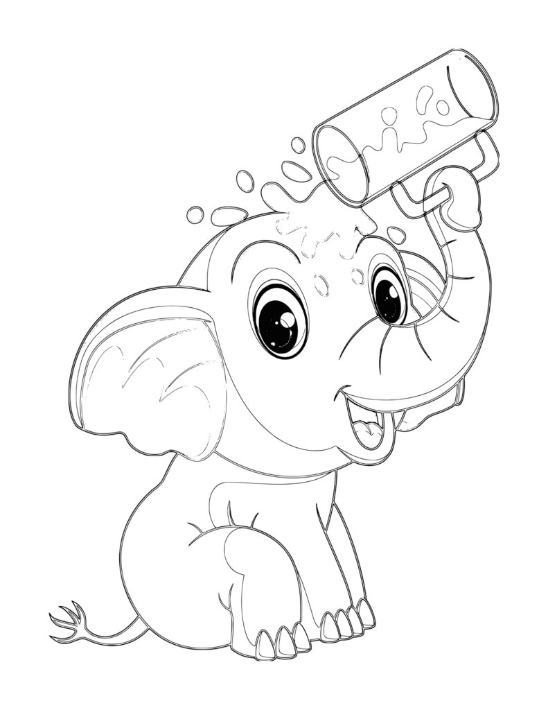 Elephant Coloring Page