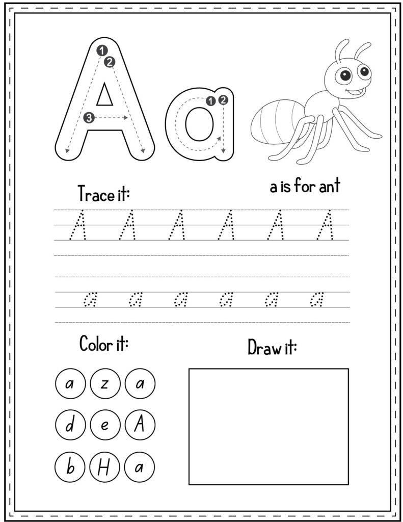 Letter Tracing Worksheets: Free Printable Preschool Worksheets