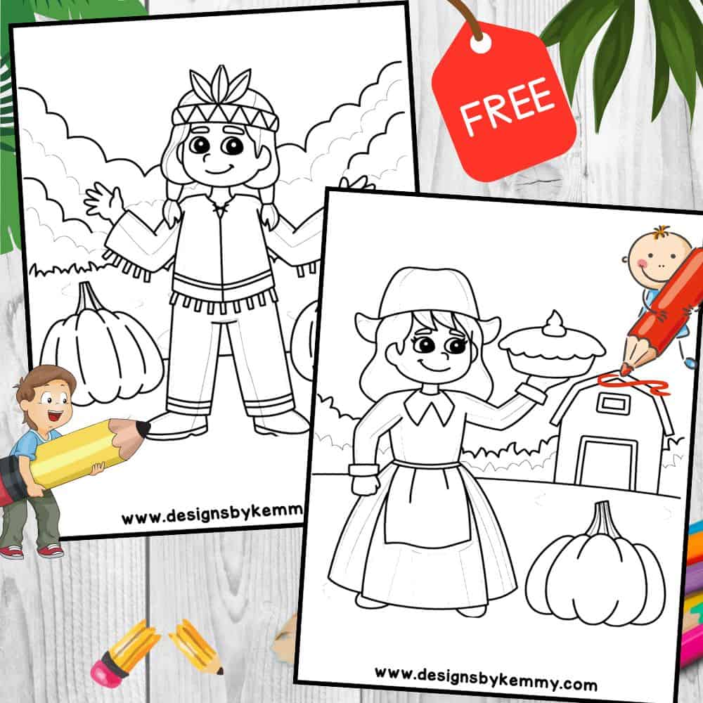 Free Thanksgiving Coloring Pages