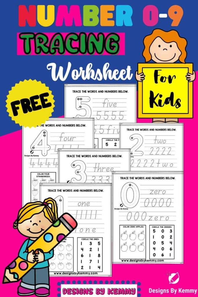 Number Tracing Worksheets
