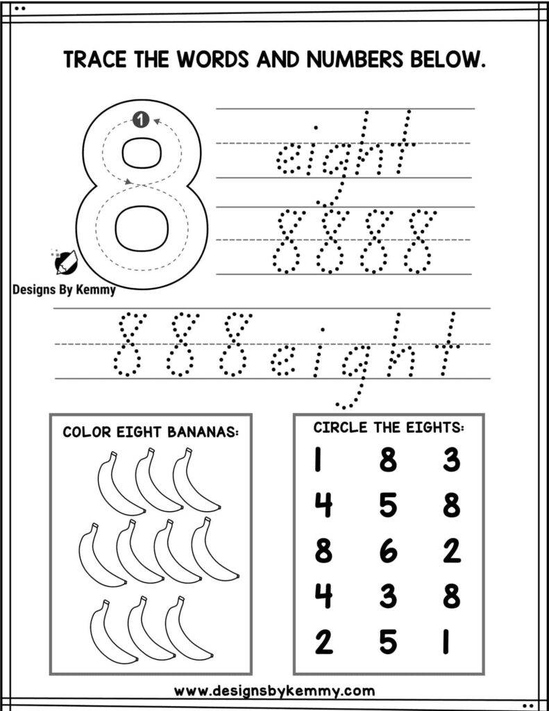 Trace-Number-8-Worksheet