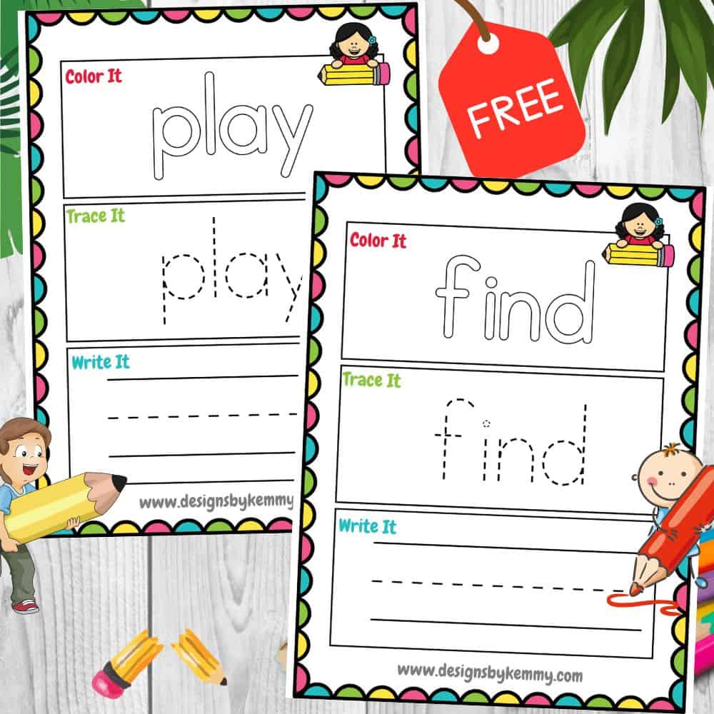Dolce Sight Words Workbook For Kids