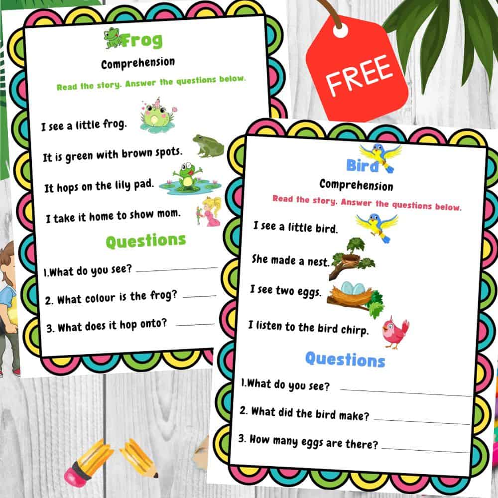 Comprehension Stories Worksheet