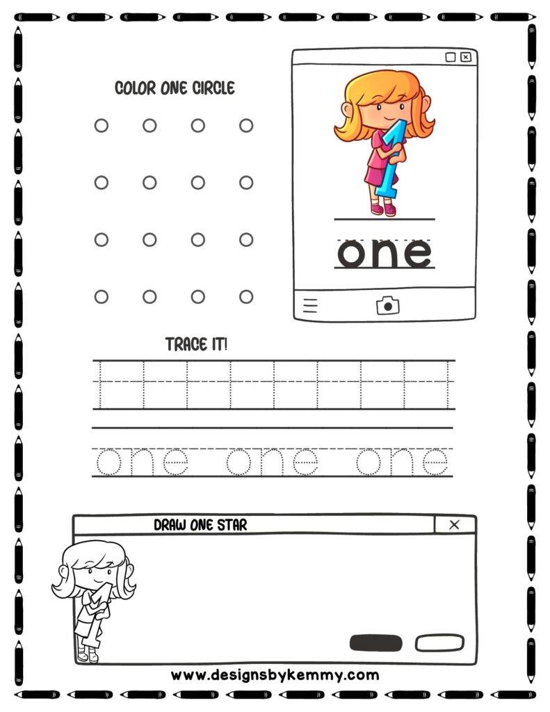 Learning Tracing Number 1