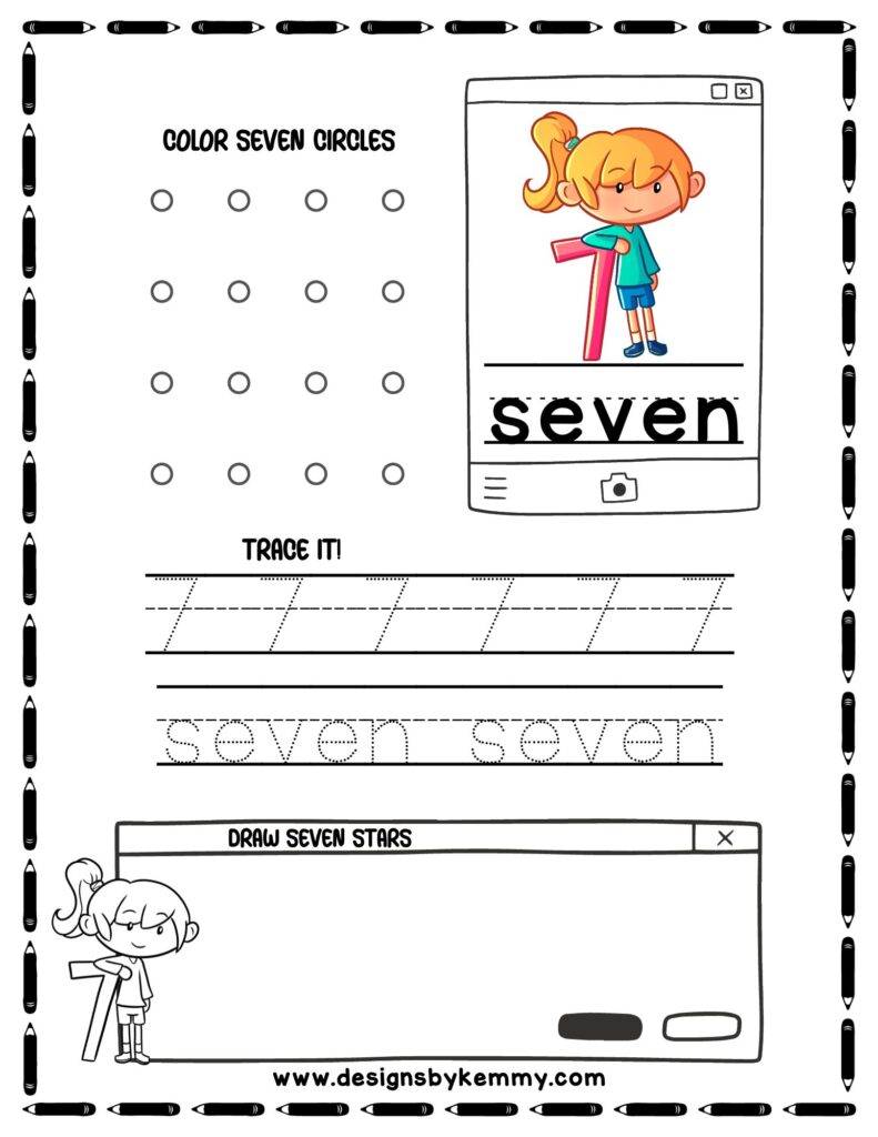 Learning Tracing Number 7