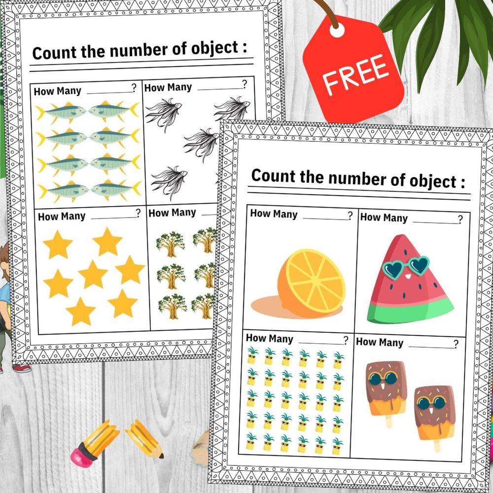 1-20 Number Workbook For Kids