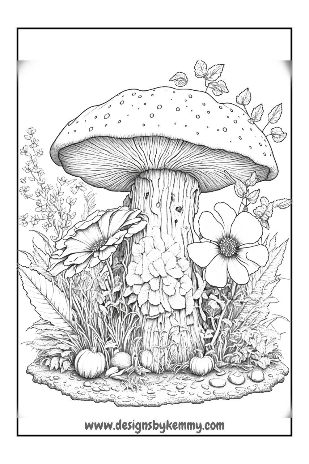 Mushroom Coloring Pages For Adults - Free Kids Printables Hub