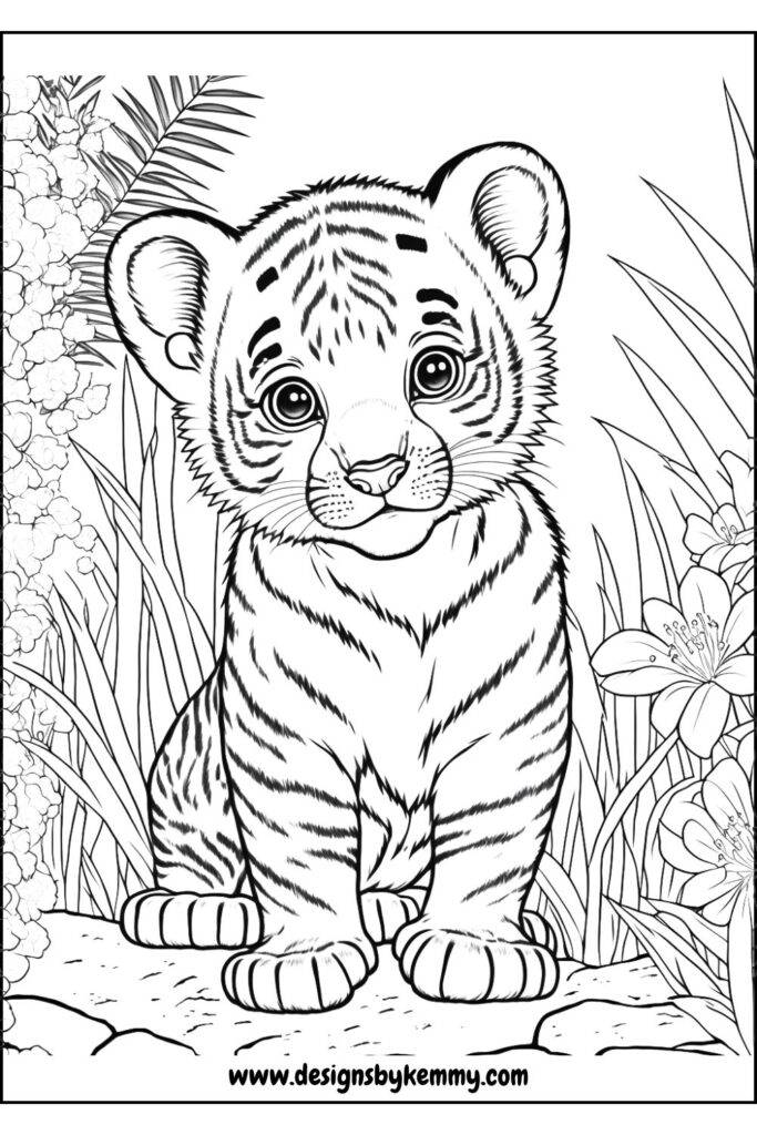 Tiger Coloring Page