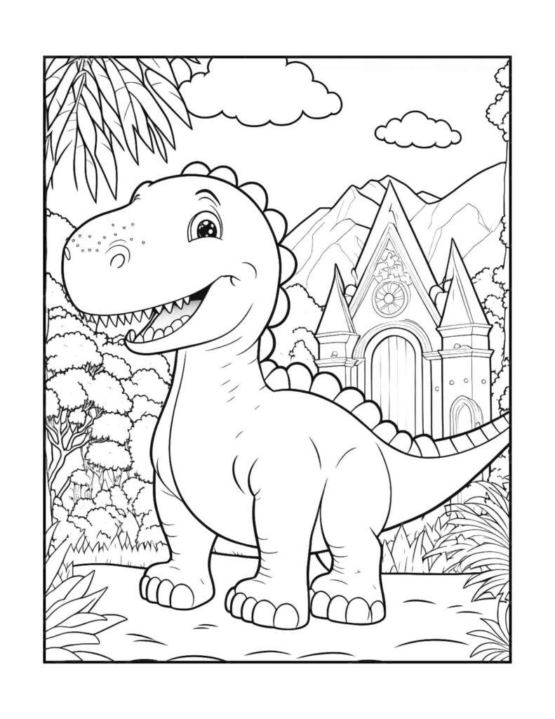 Dinosaur Coloring Pages For Adults
