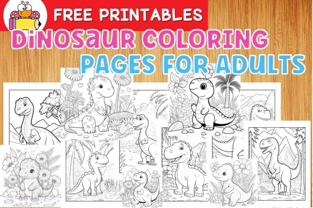 Dinosaur Coloring Pages For Adults