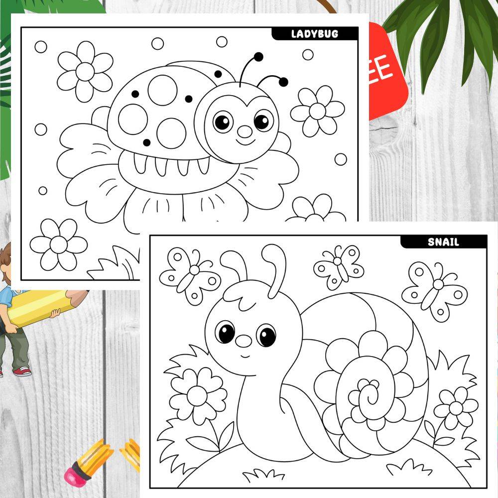 Insect Coloring Pages For Kids
