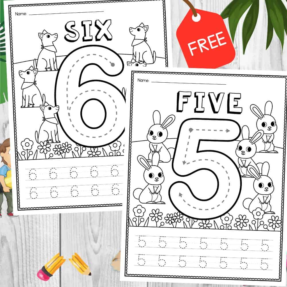 Number Tracing Worksheet 1-10