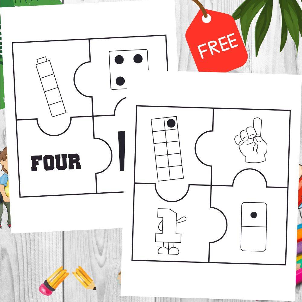 Printable Number Puzzles Worksheet