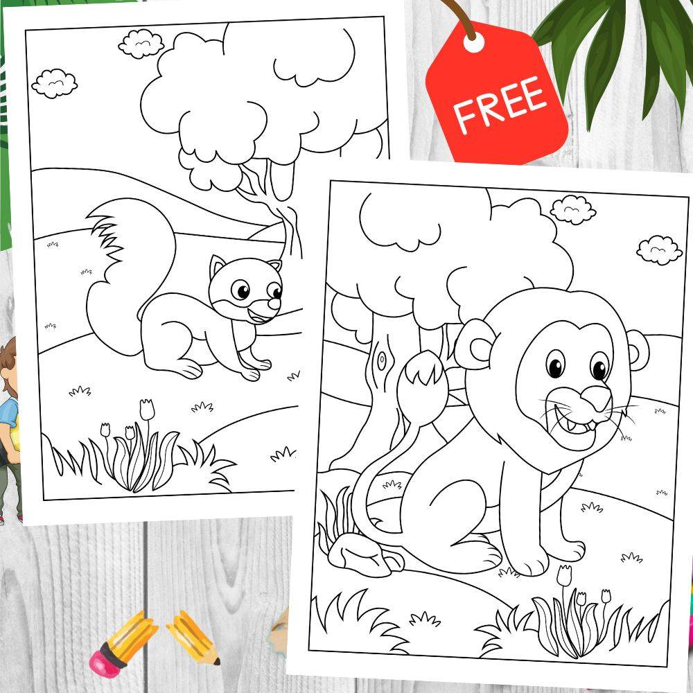 Animals Coloring Pages For Kids