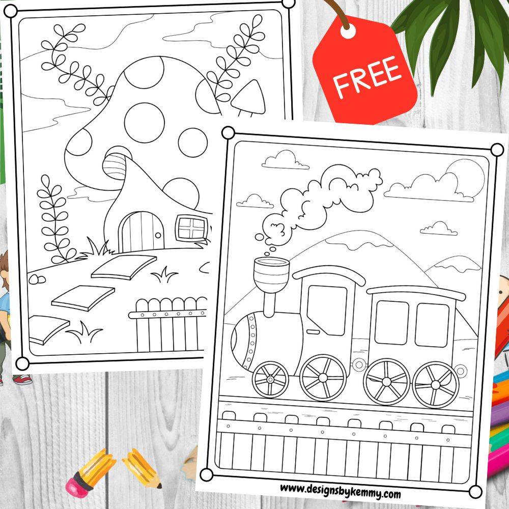 Cute Kids Coloring Pages