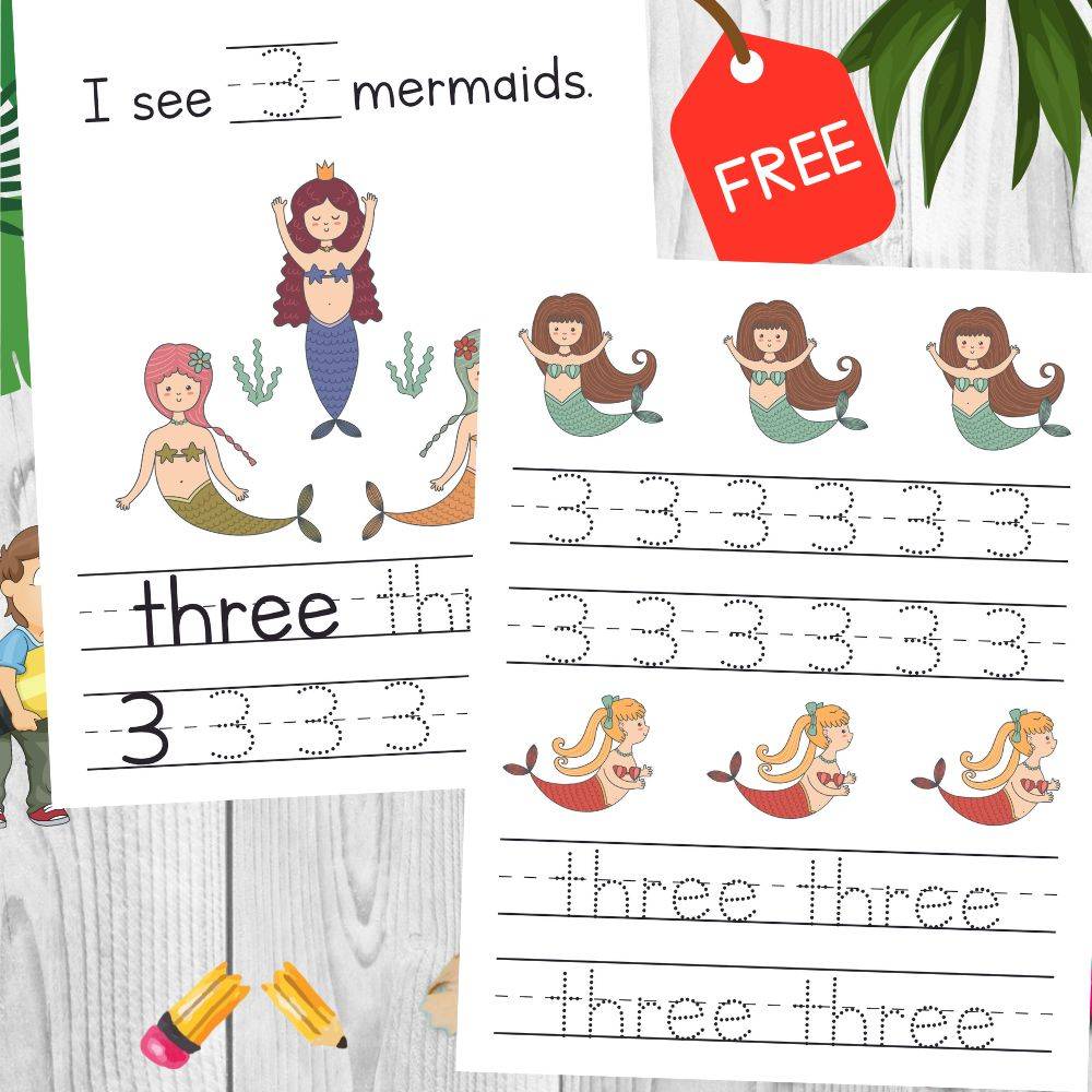 Number Tracing Activity Pages For Kids