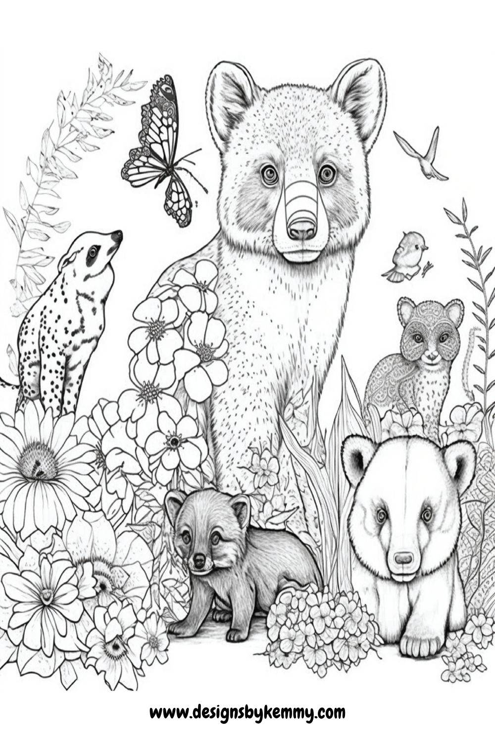 Free Wild Animal Coloring Pages - Free Kids Printables Hub