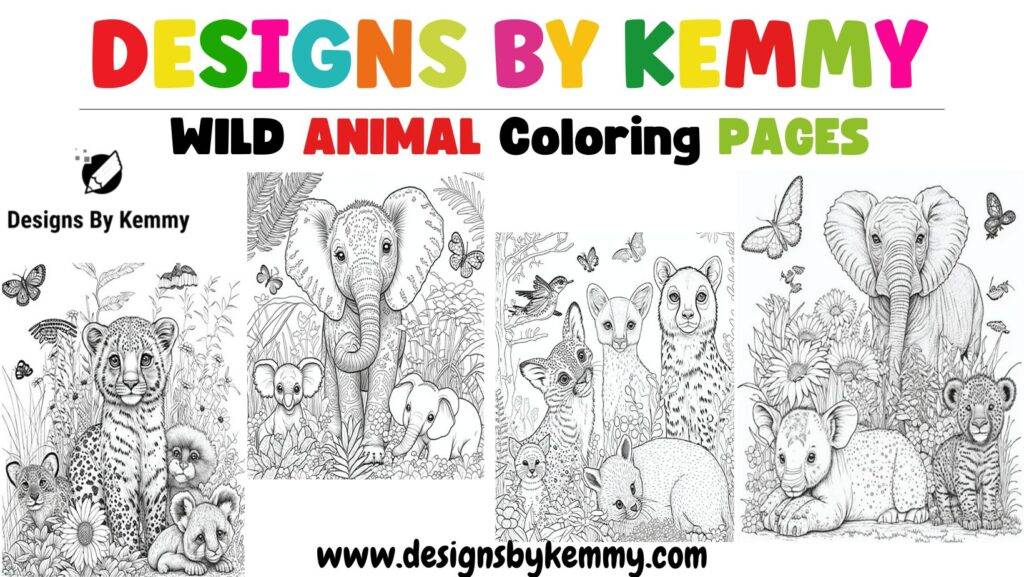 Free Wild Animals Coloring Pages For Adults
