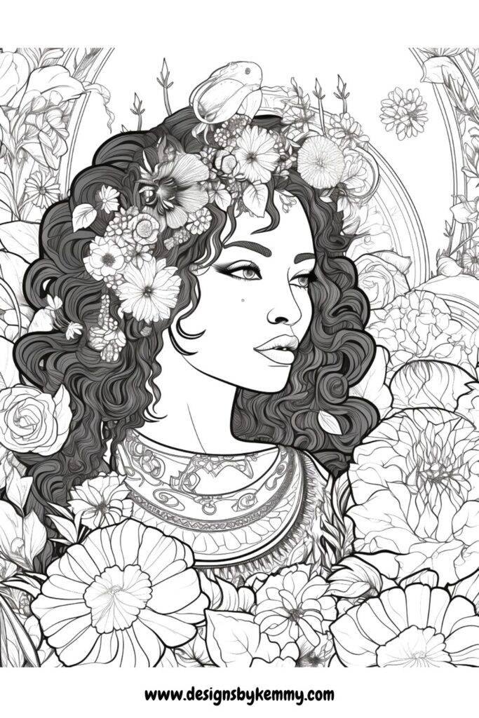African Women Coloring Pages