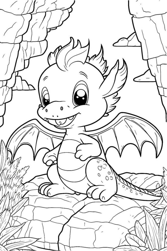 Free Dragon Coloring Pages