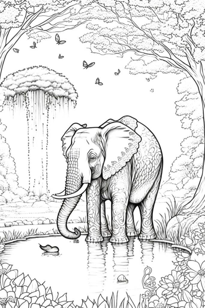Animal Coloring Pages For Adults