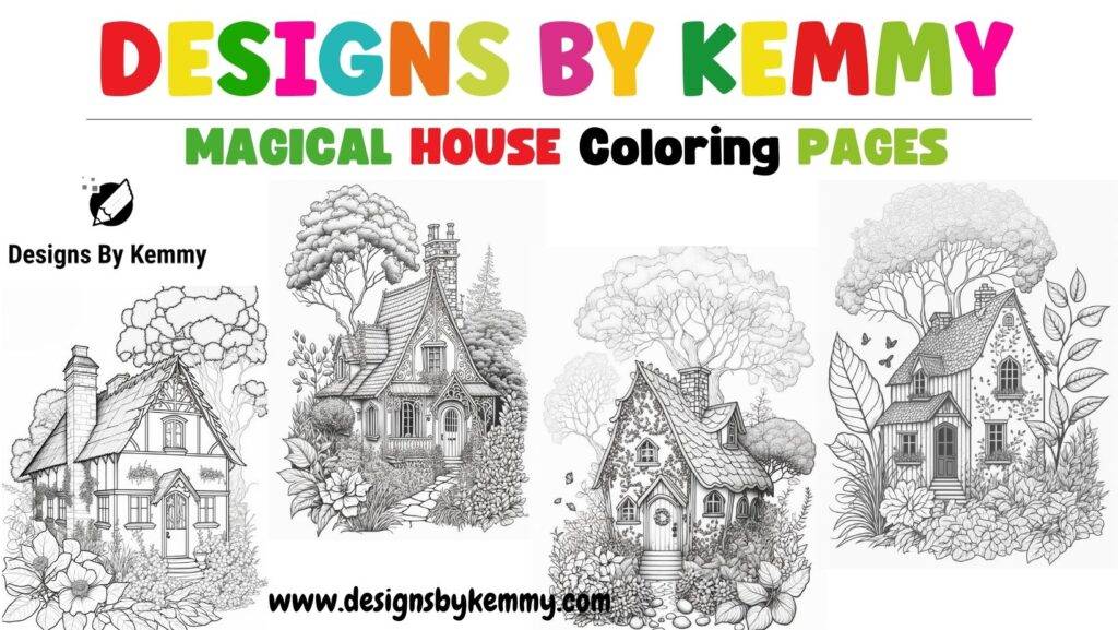 Magical House Coloring Pages