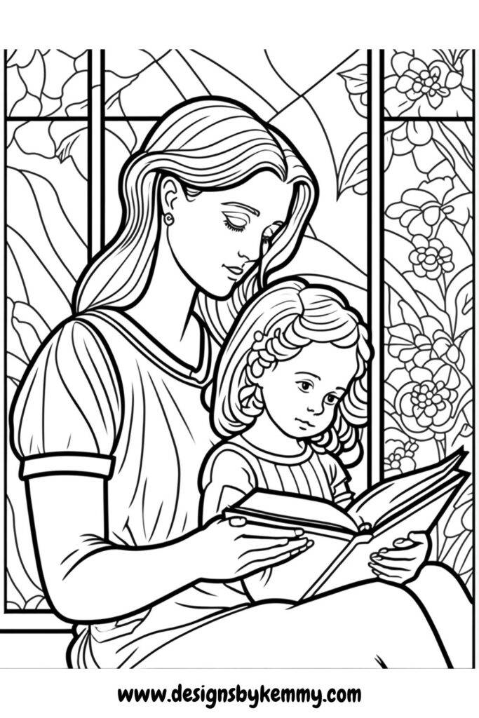 Mother's Day Coloring Pages For Adults 1