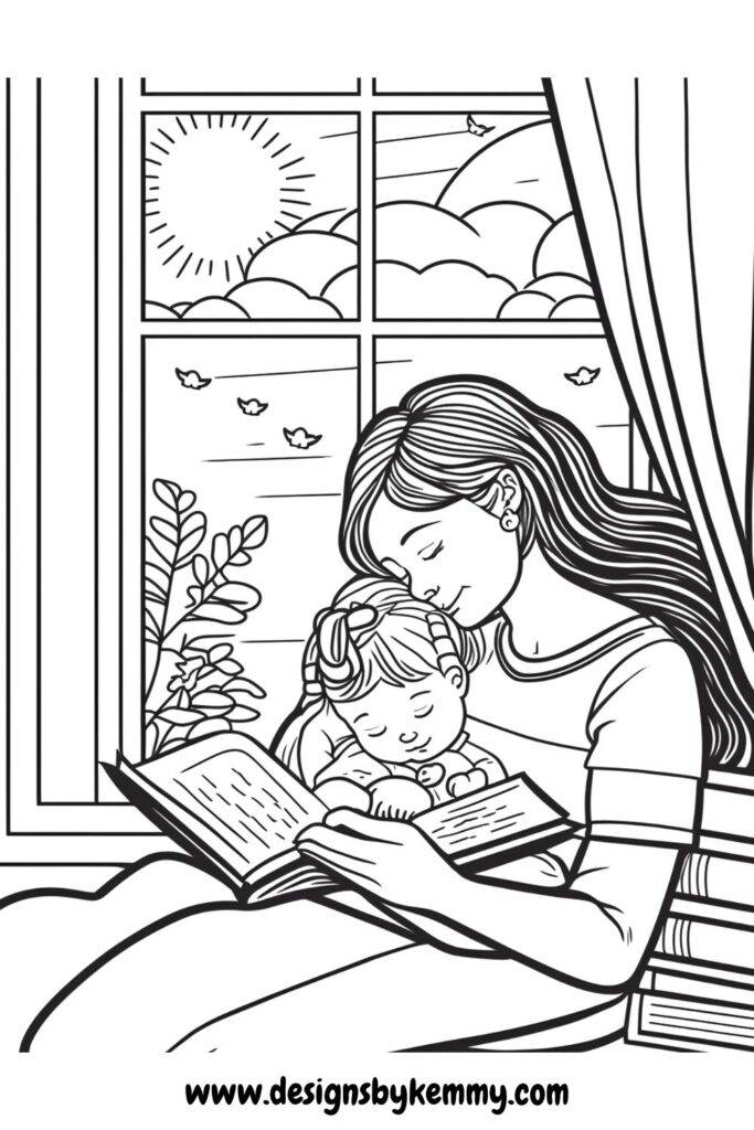 Mother's Day Coloring Pages For Adults 1