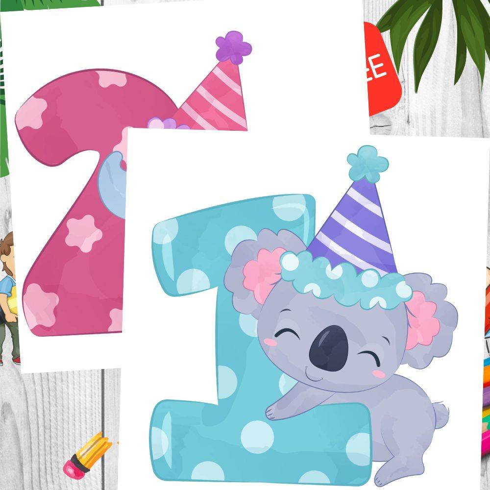 Birthday Decorative Numbers For Kids