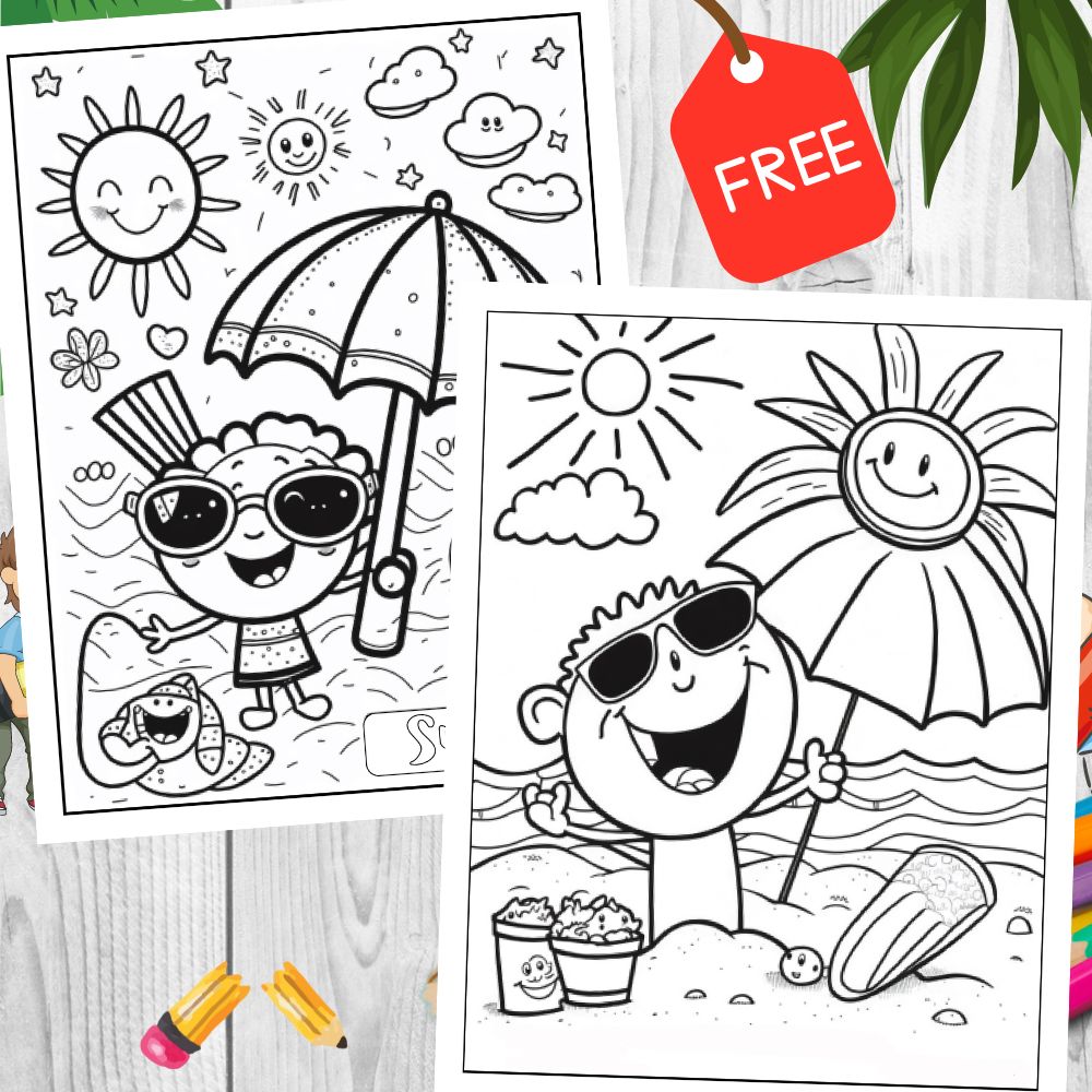 Summer Coloring Pages For Kids