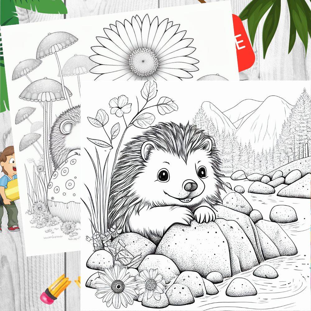 Hedgehog Coloring Pages