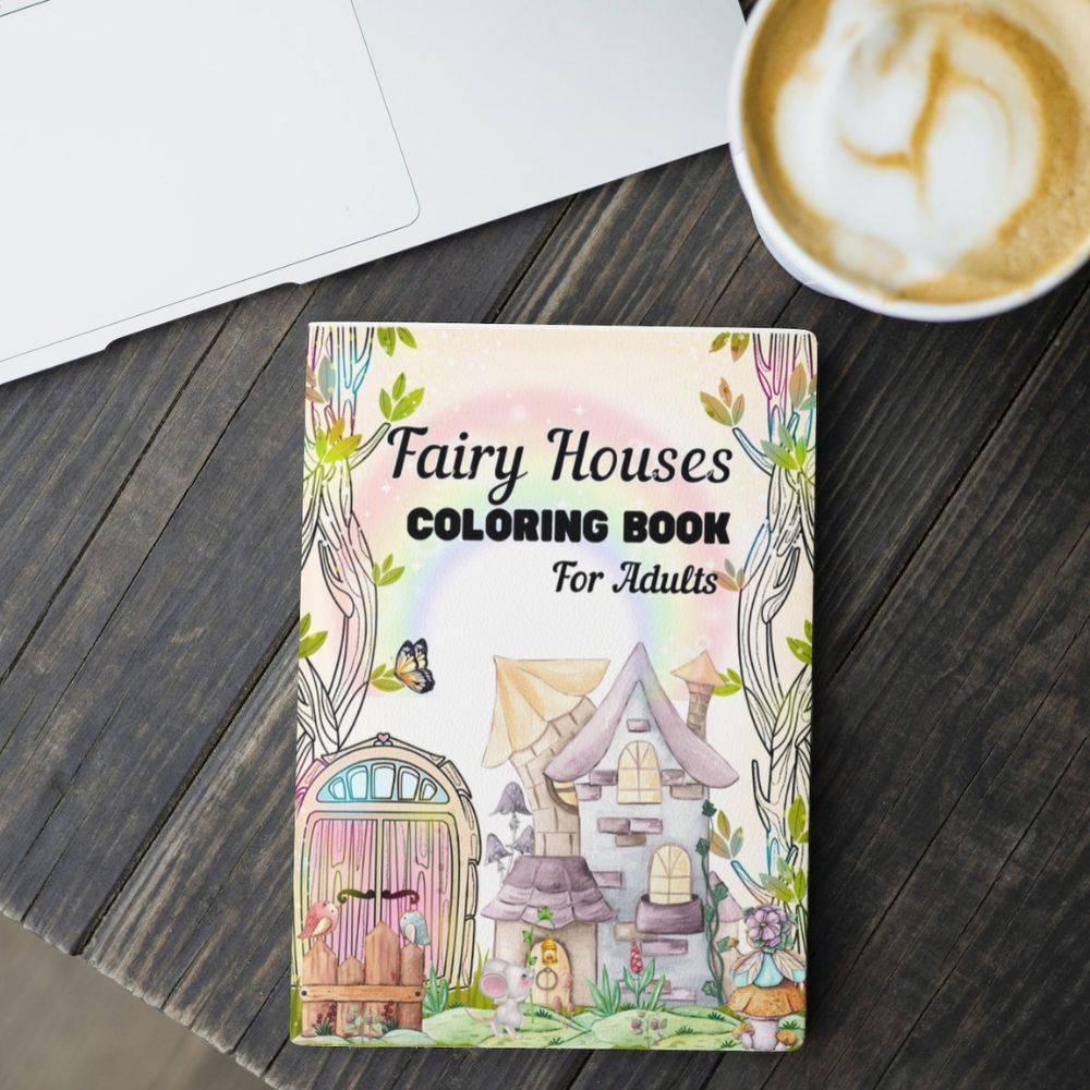 Fairy House Coloring Book For Adults