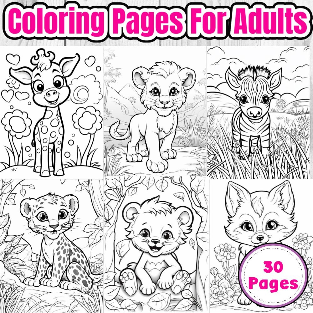 Cute Animals Coloring Pages