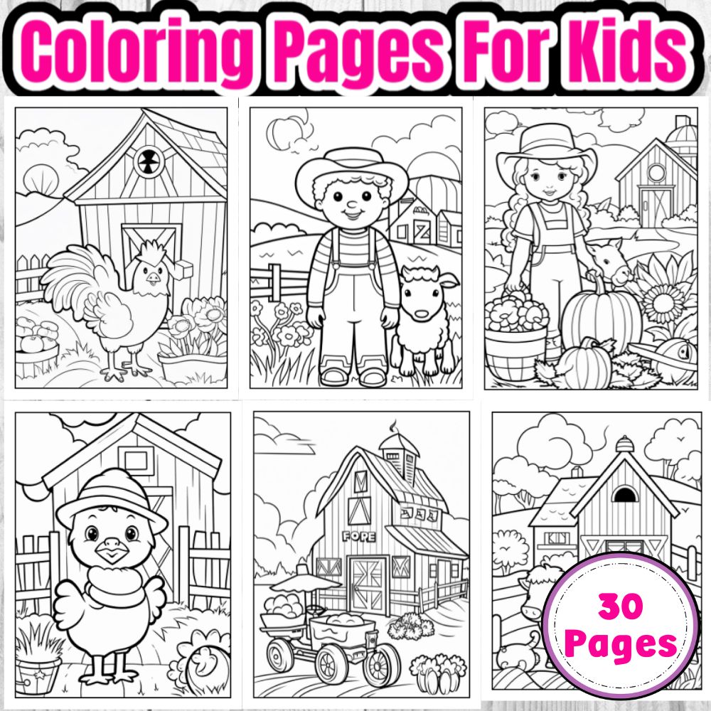 Farm Living Coloring Pages