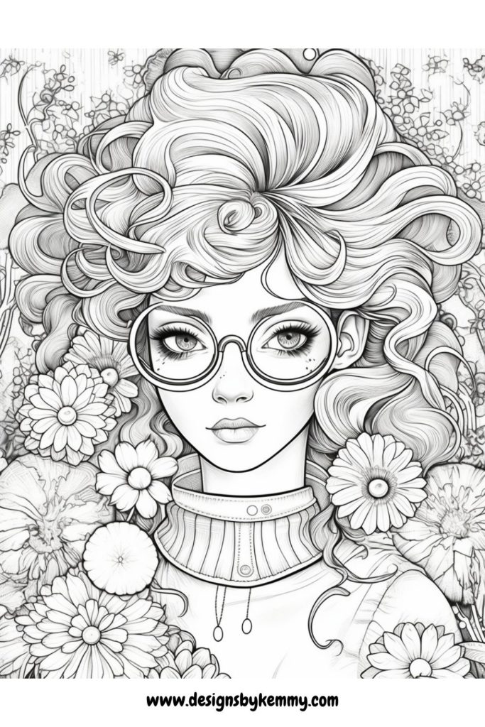 Flower Girls Coloring Pages