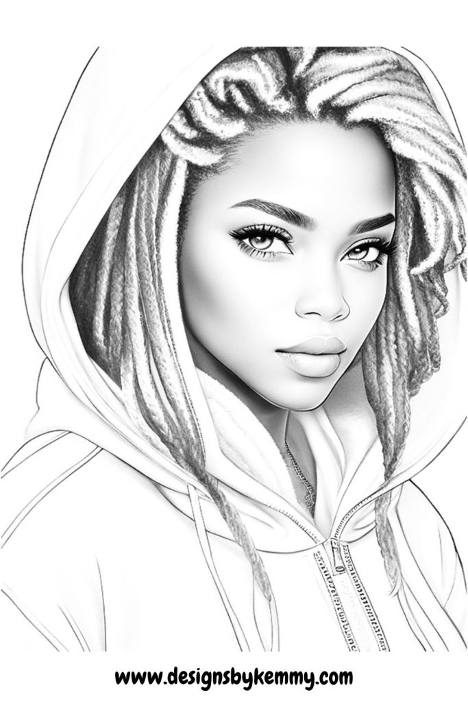 Black Girls Coloring Pages