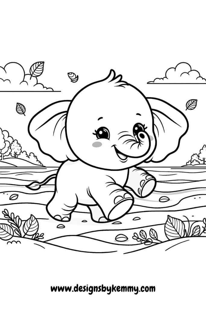 Elephant Coloring Pages For Adults