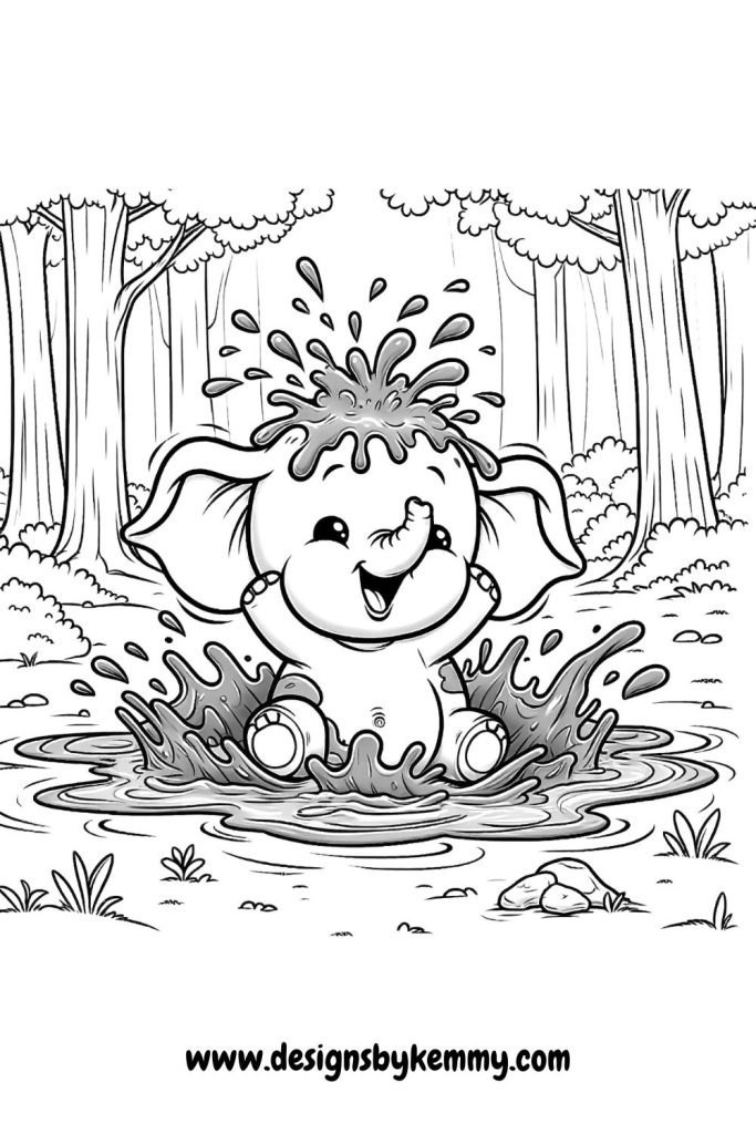 Elephant Coloring Pages
