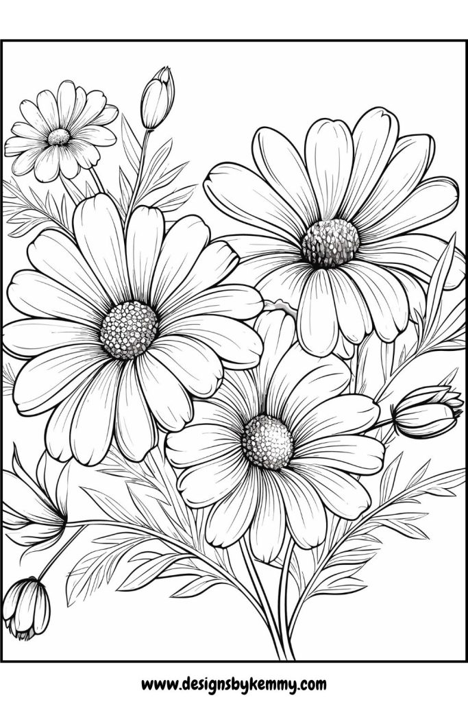 Flowers Coloring Pages