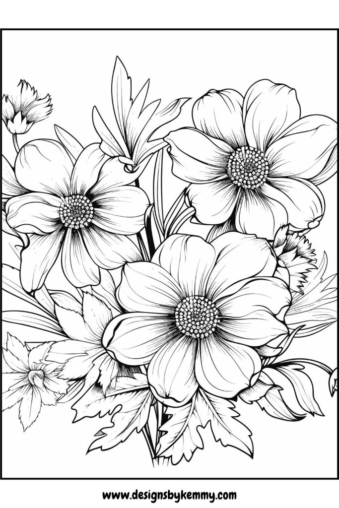 Flowers Coloring Pages