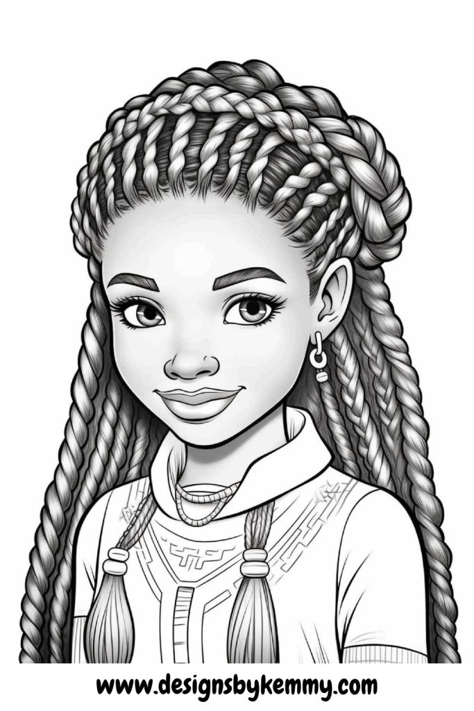 Black Girls Coloring Pages