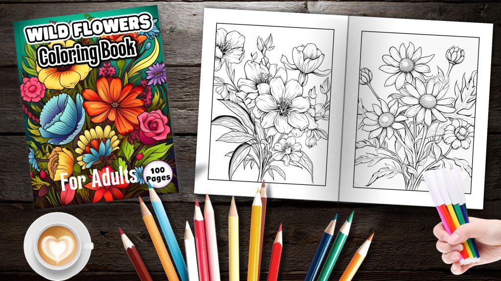 Wildflowers Coloring Pages For Adults