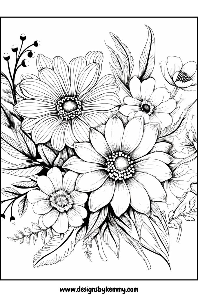 Flowers Coloring Pages