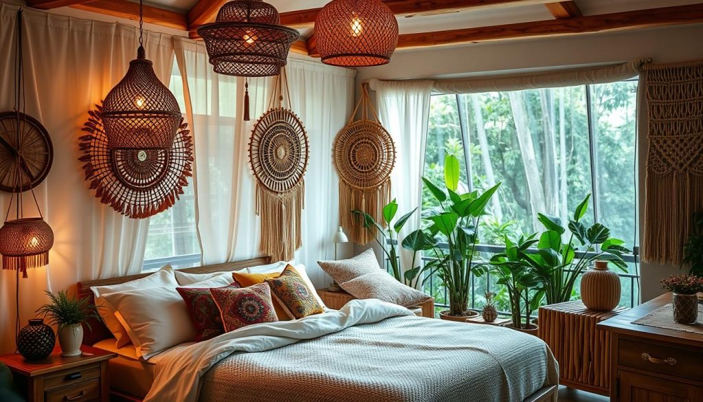 Boho Bedroom Lighting Ideas