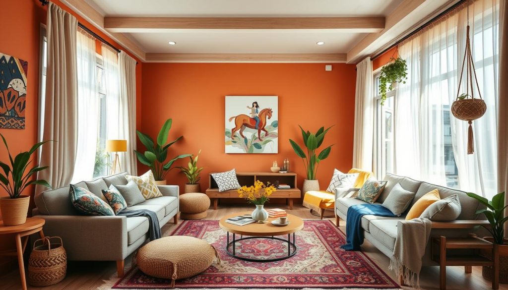 Boho Living Room Color Palette