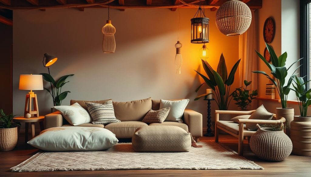 Boho Living Room Lighting Ideas