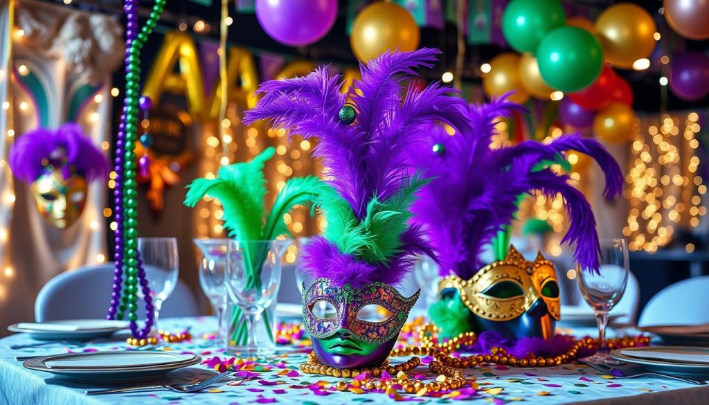DIY Mardi Gras decor