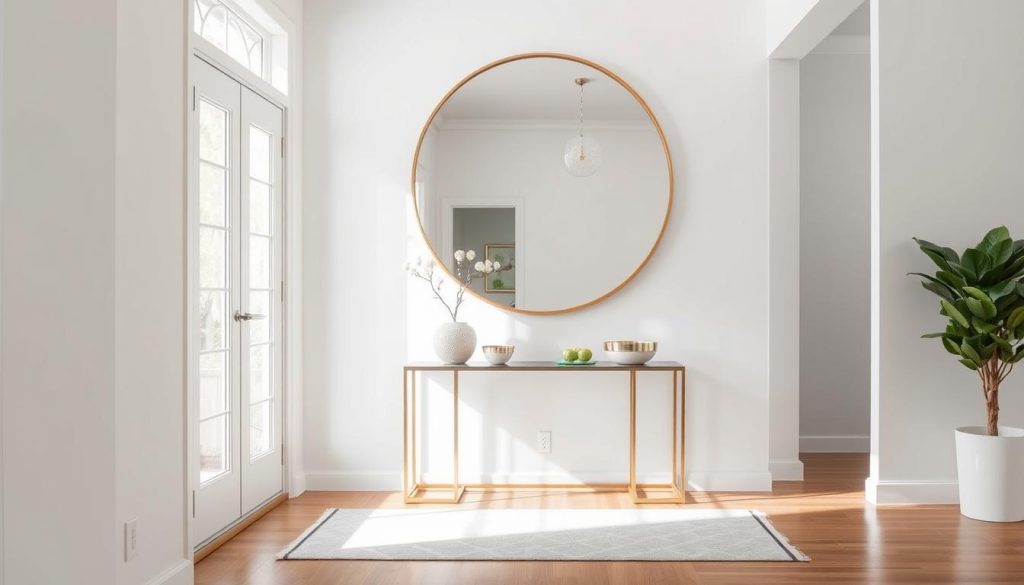 Modern Entryway Mirror Design