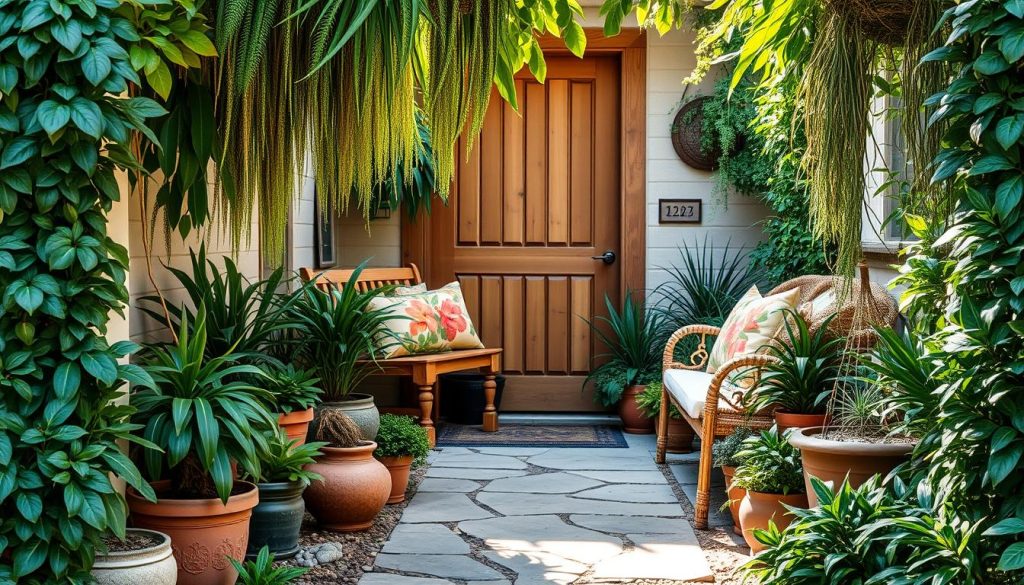 Natural Greenery in Home Entrance