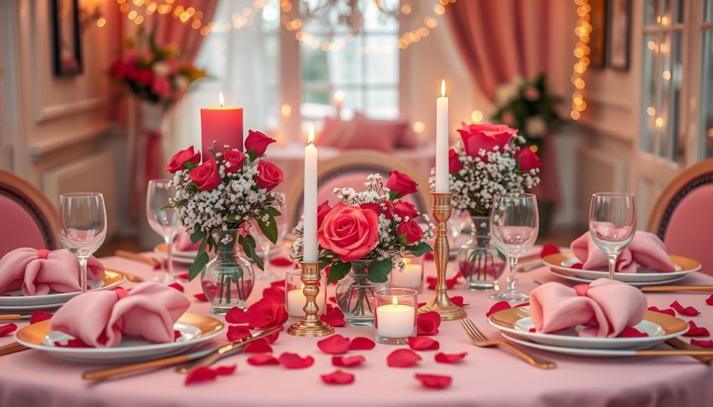 Romantic Valentine's Day Table Setting